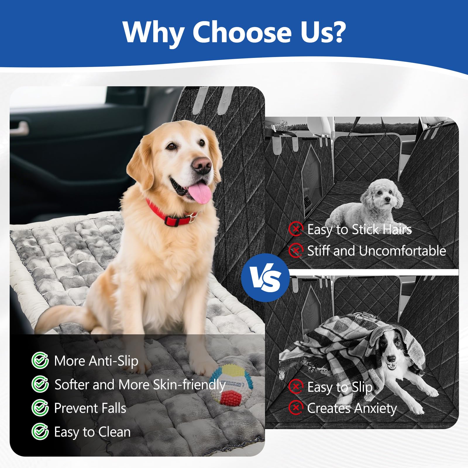 Cyhczx versatile uses as sofa cushion or portable dog bed at home or on the road.