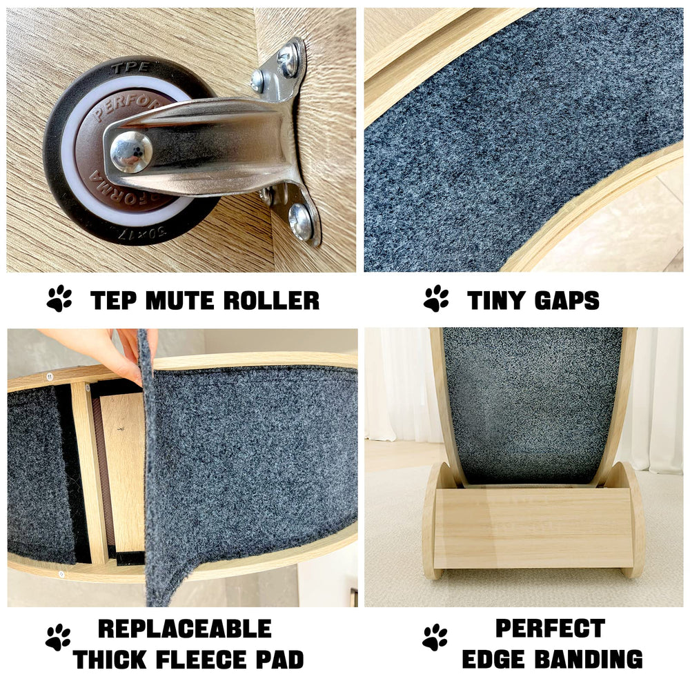 CYlively cat wheel upper-organizer shows convenient daily essentials storage.