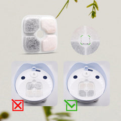 Cylomert cat fountain filter highlights debris filtration for cleaner water.