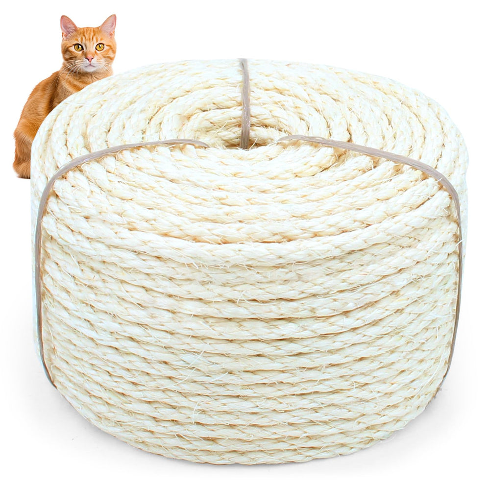 Cymuber 20m sisal rope for cat scratcher replacement and repairs