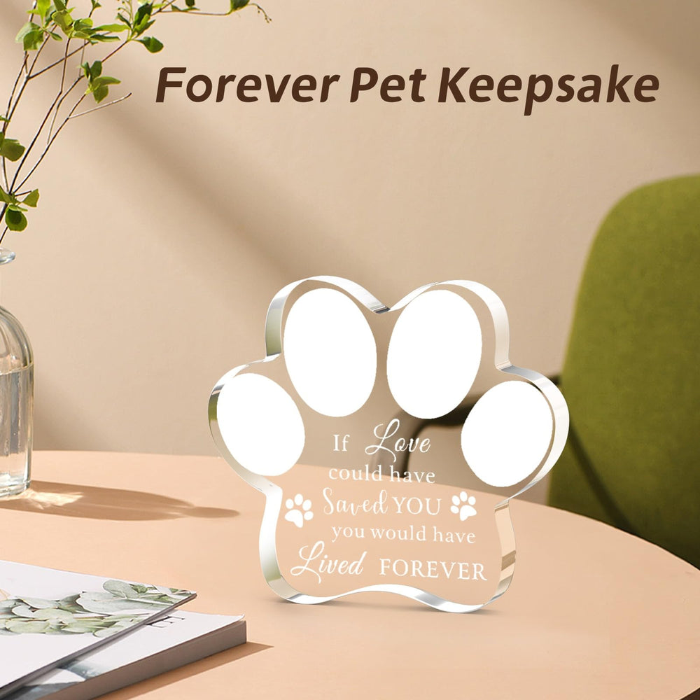 Cynlsum pet memorial ornament heartwarming quote, enduring tribute for a cherished companion