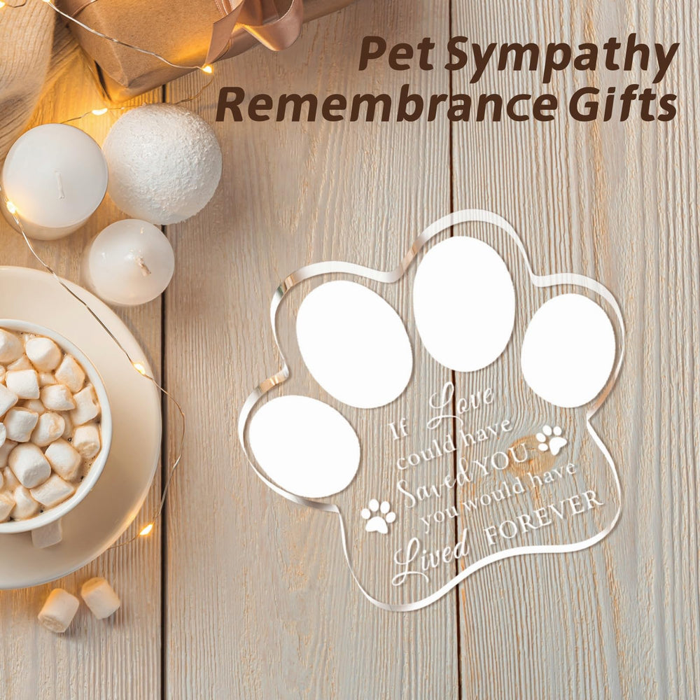 Cynlsum pet memorial ornament home décor, sits beautifully on shelf or table