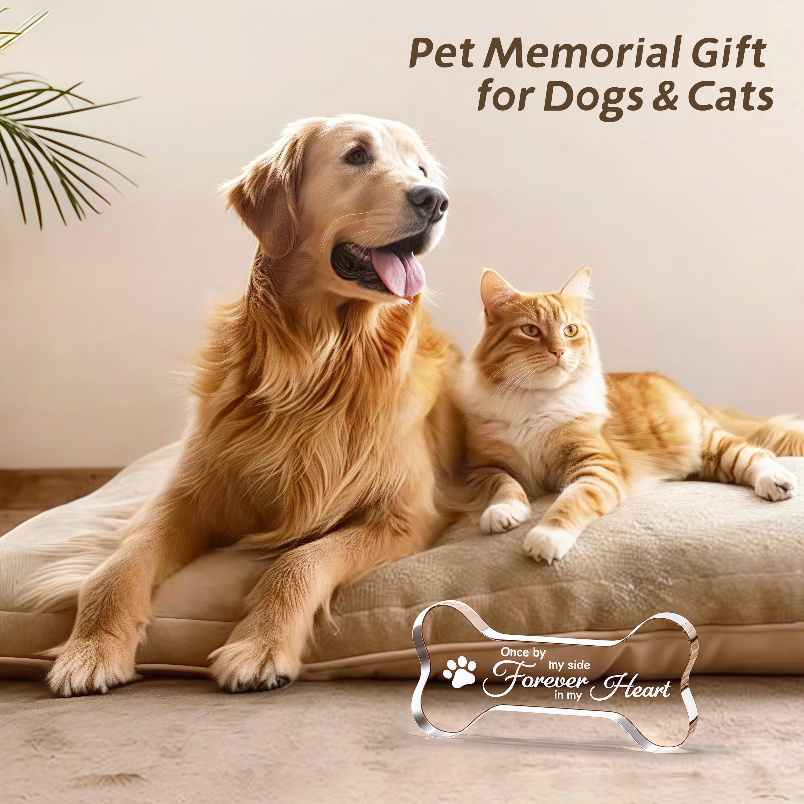 Cynlsum pet memorial ornament paw prints design honors a furry friend.