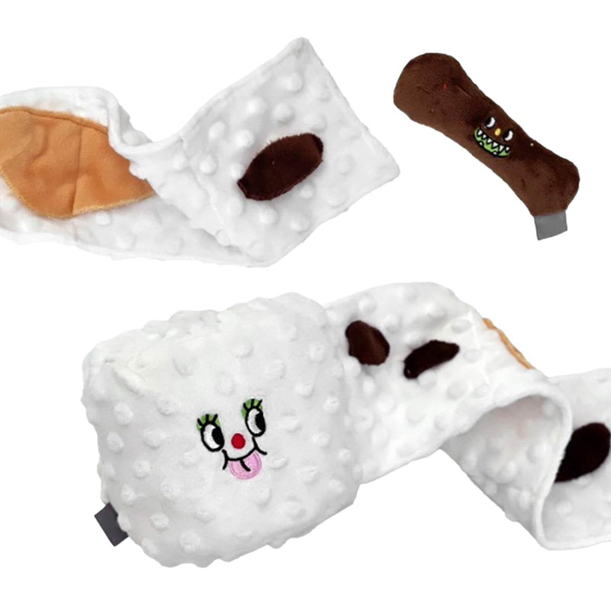 Cyrank dog snuffle toy plush close-up for soft, calming play
