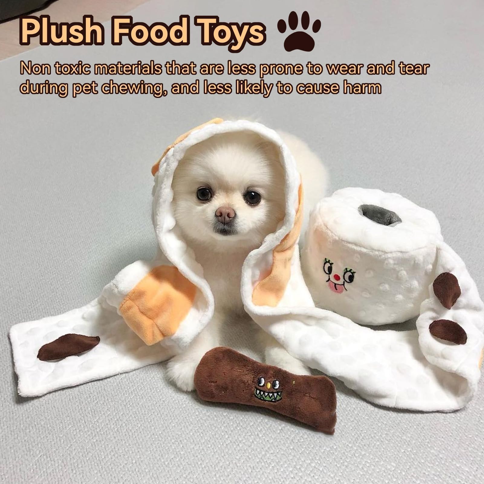 Cyrank toilet-paper pockets reveal kibble for gentle enrichment