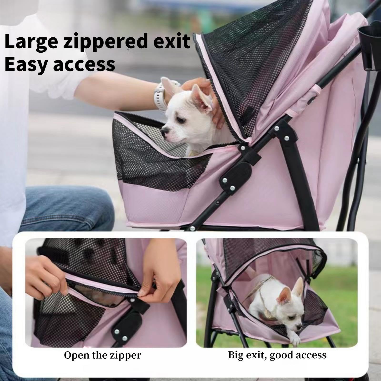 CYUmail rear brakes keep the stroller steady on slopes.