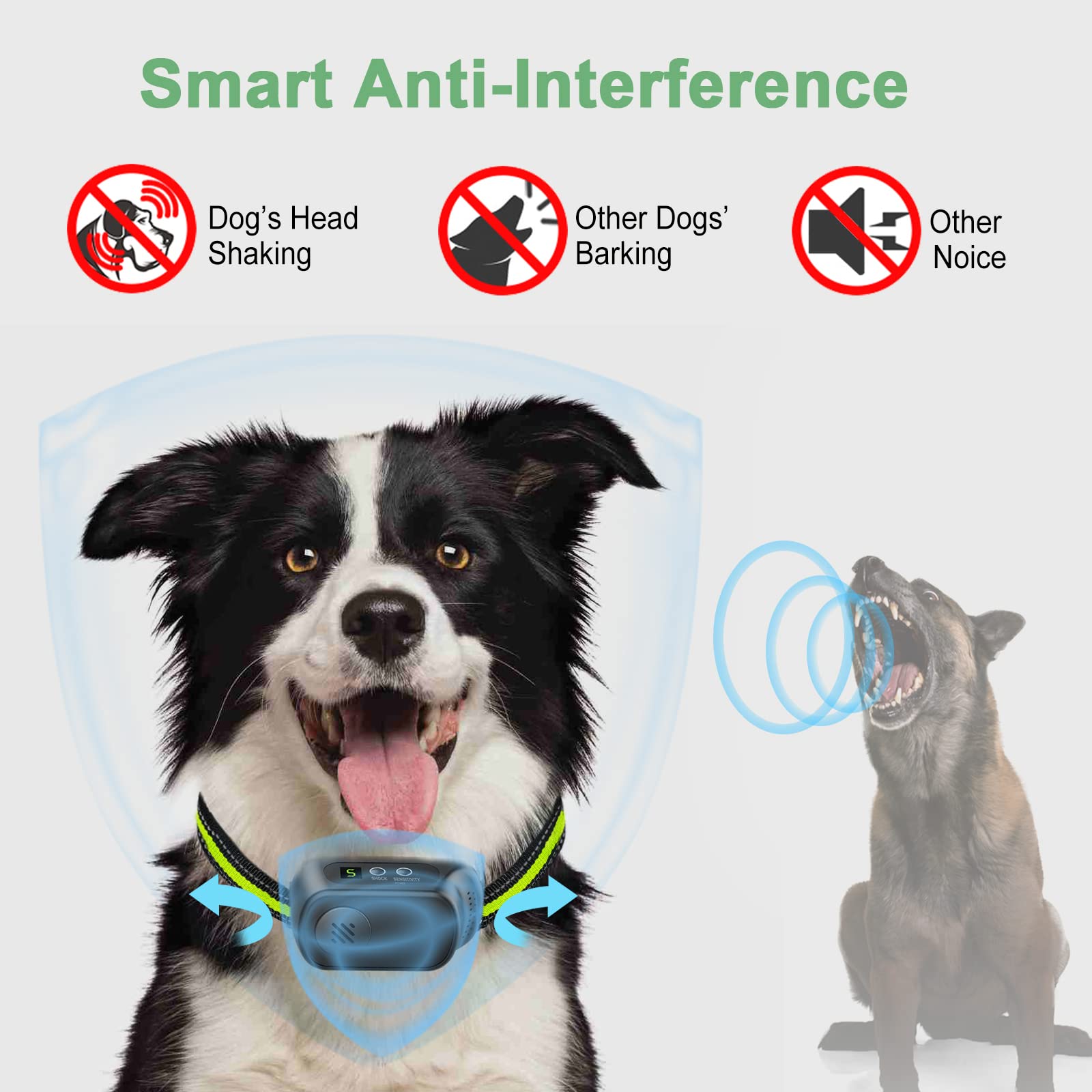CZCCWD USB charging port powering the bark collar for quick recharge