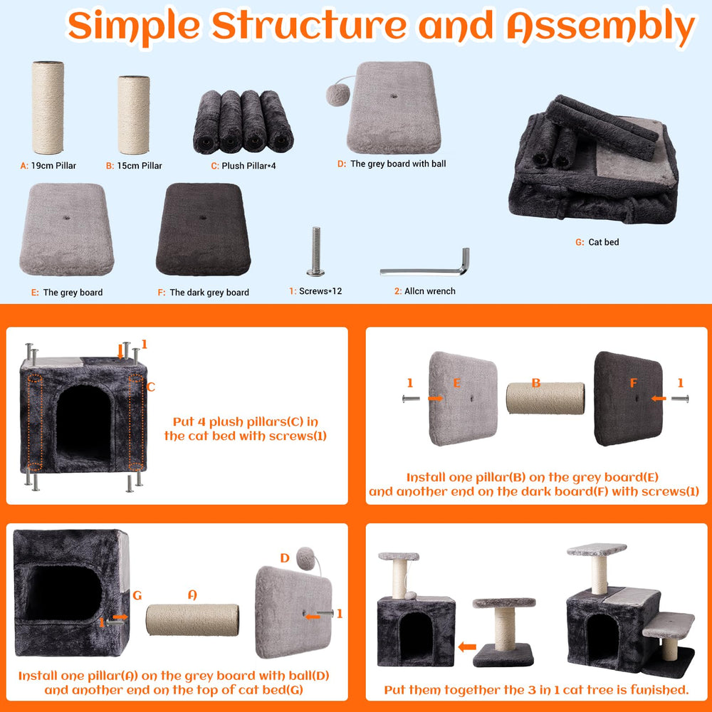 Czoynife 3-in-1 stairs stability view shows MDF strength