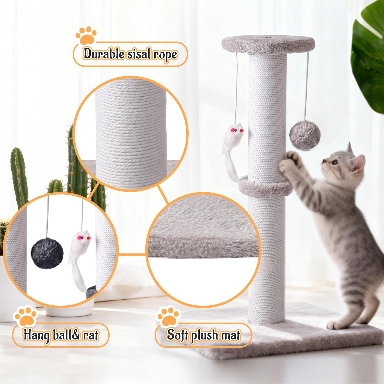 Czoynife hanging ball and mice accessory image showing engaging play features.