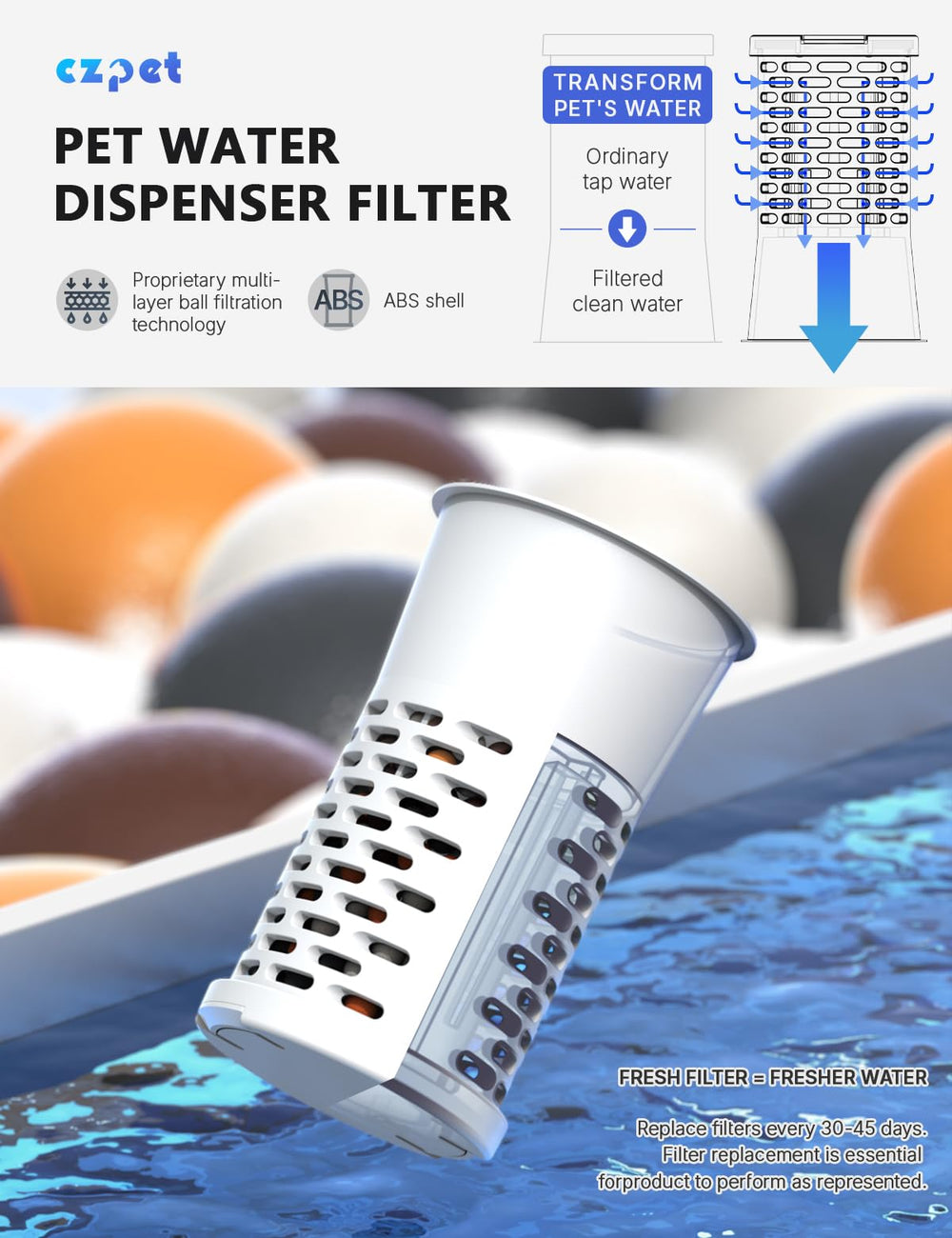 CZPET 8L capacity with visual window for easy level checks.