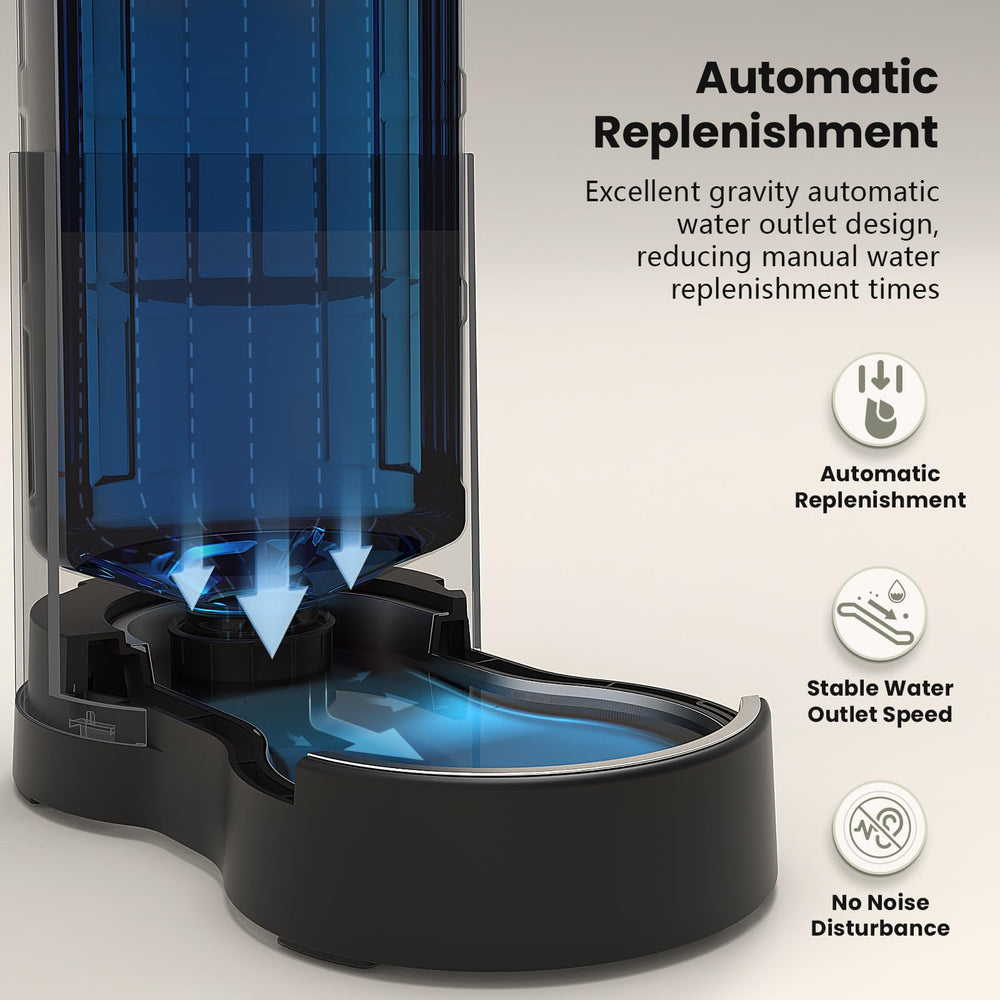 CZPET anti-slip buckle-base prevents tipping during play near the dispenser.