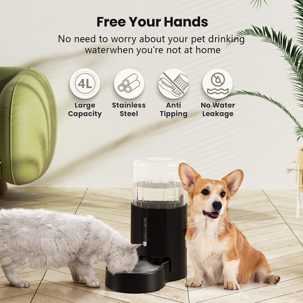 CZPET gravity-replenishment system auto-refills, reducing daily checks for pet owners.