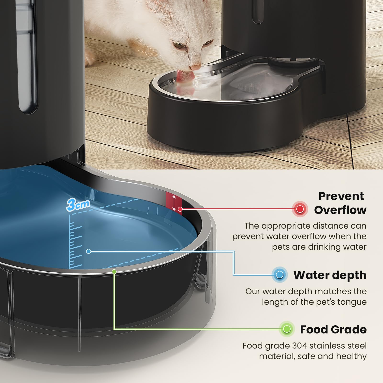 CZPET large-capacity water storage with a visual window to monitor levels
