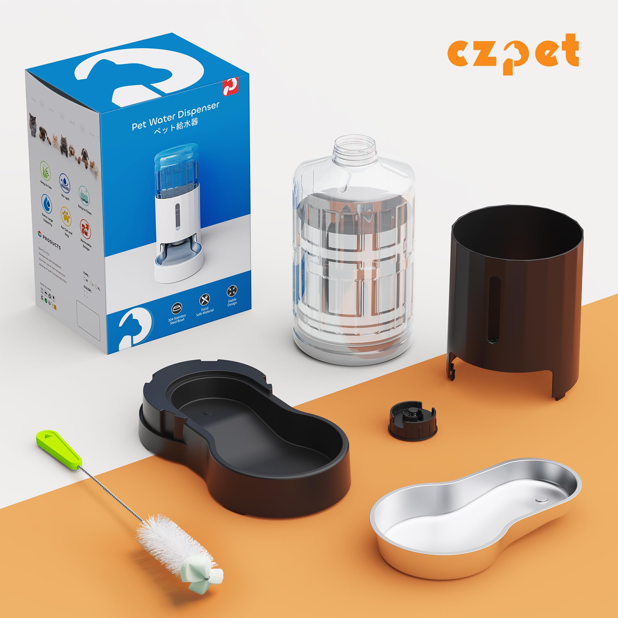 CZPET quiet drinking area designed for calm pet hydration