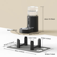 CZPET spill-proof mat catches drips to keep floors dry.