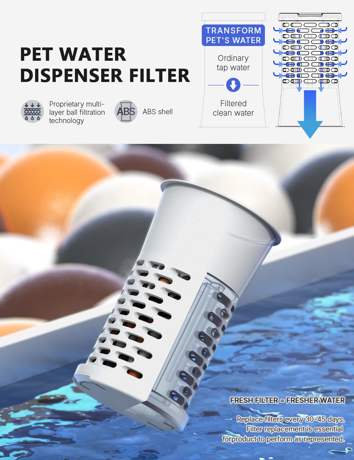 CZPET gravity waterer with visual window showing water level for easy monitoring.