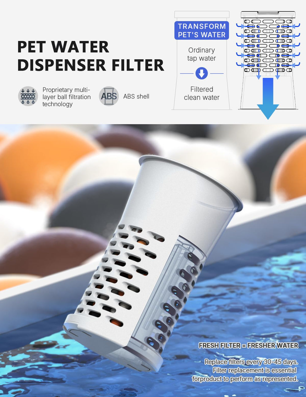 CZPET gravity waterer with visual window showing water level for easy monitoring.