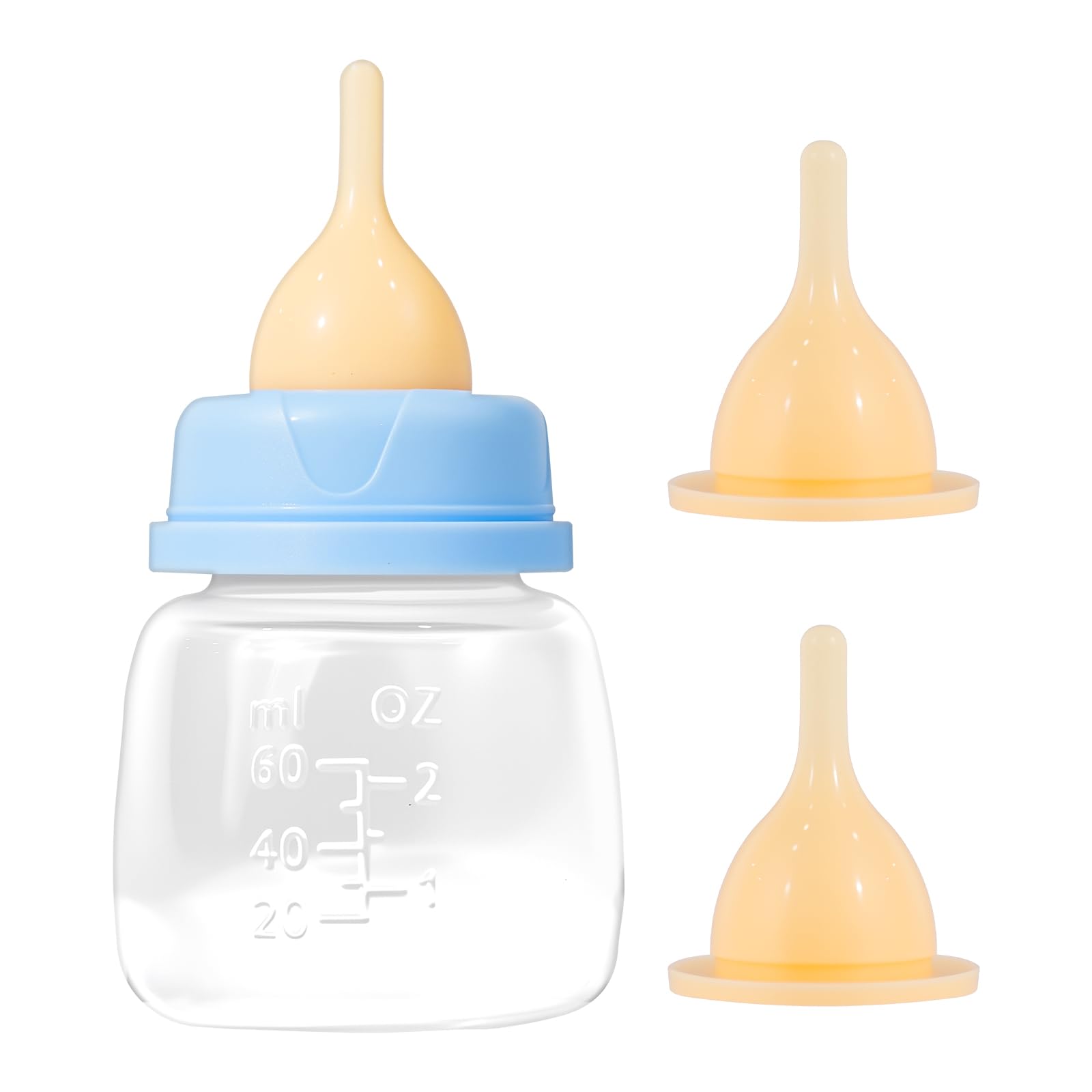 CZTNNZK professional feeder bottle with nipple pack for kittens and puppies, reliable nursing aid.