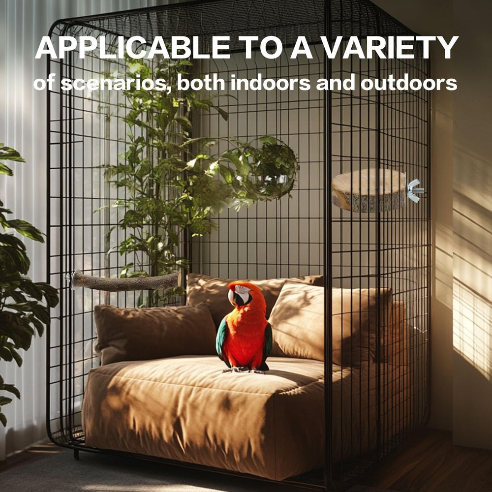 CZWESTC adjustable-height perch setup fits most cages quickly.