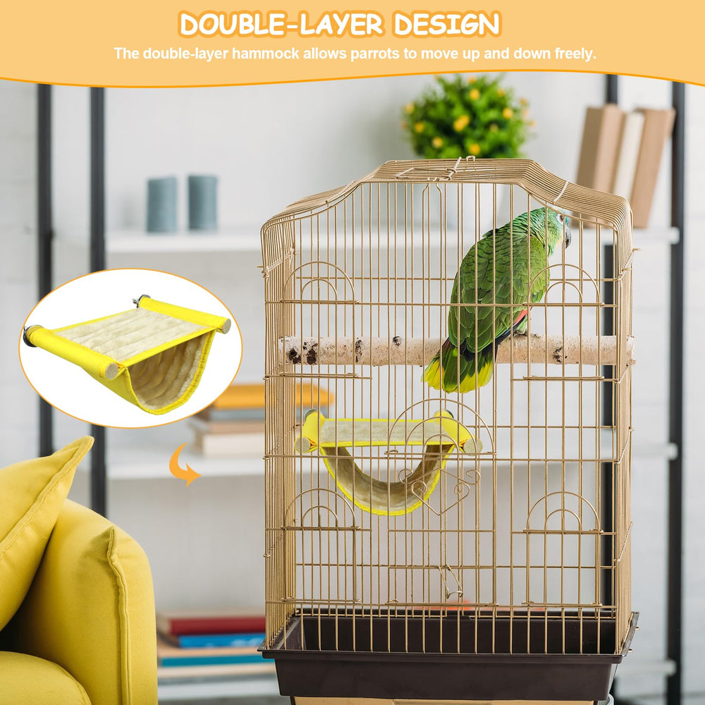 CZWESTC easy-to-hang design makes cage setup quick and secure for parrots.