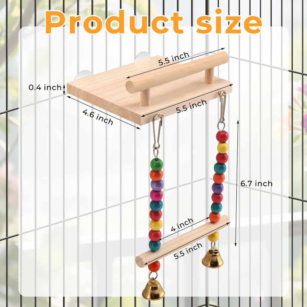 CZWESTC platform swing image highlights dual-function perch and gentle swing for active play.