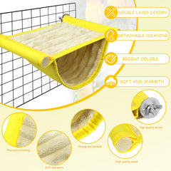 CZWESTC upper hammock measures 6.8 by 5 inches for small birds.