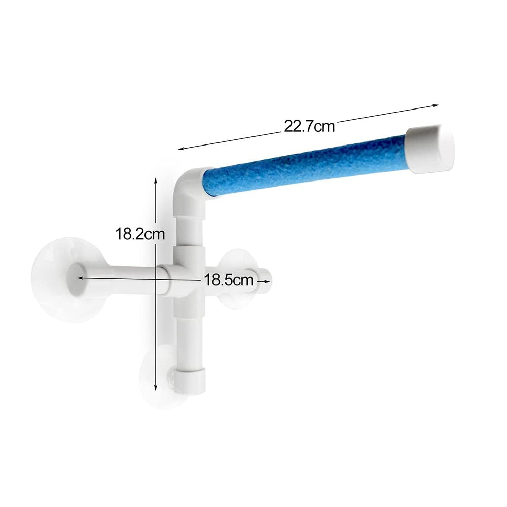 CZWESTC window parrot perch mounted on a smooth surface.