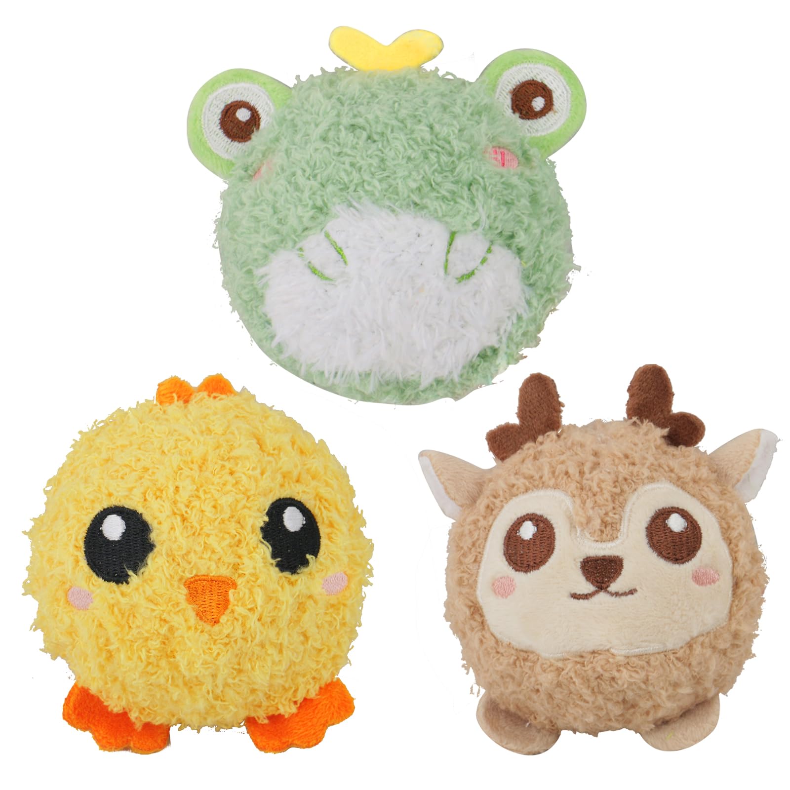 D KING Penguin Ball toy for dogs with squeaker and plush exterior.