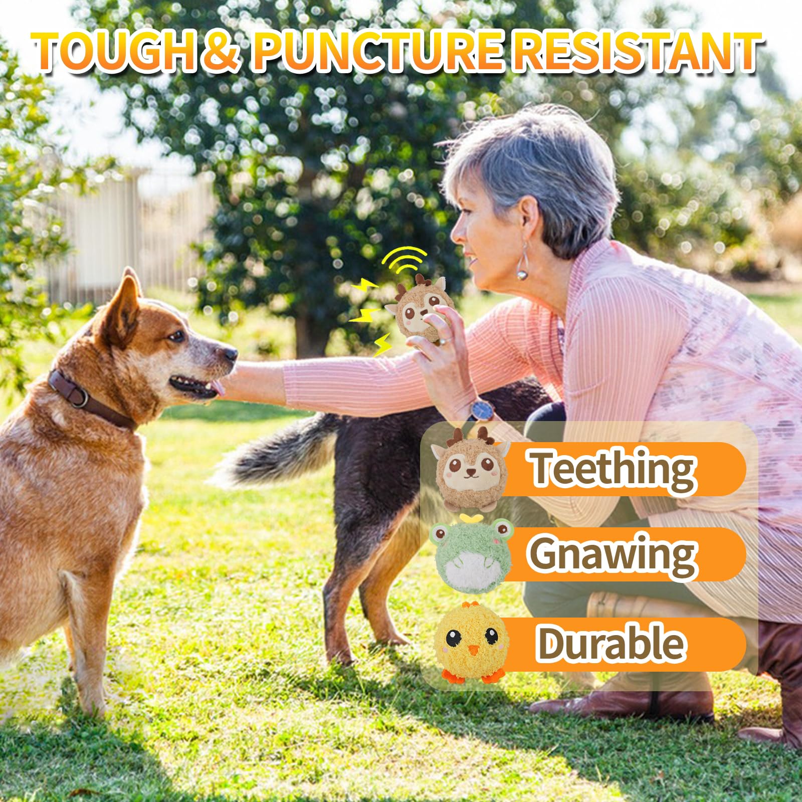 D KING Squeaky Inside Surprise encourages curious play and mental engagement.