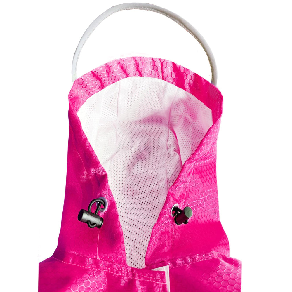 Dadanfly dog raincoat adjustable-belly-strap ensures secure fit for active dogs