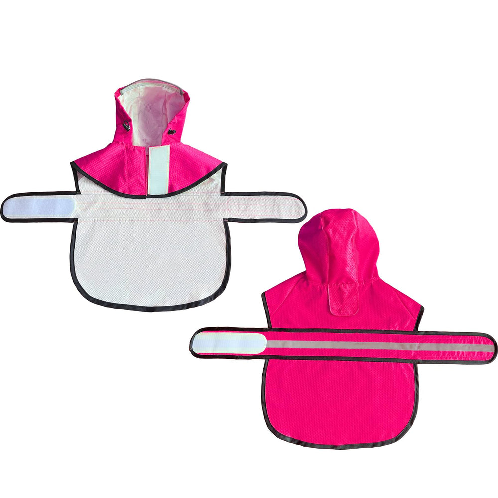 Dadanfly dog raincoat leash-hole enables easy leash attachment for outings