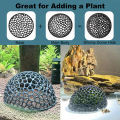 Daelala Aquarium Shrimp Hide detachable design enables moss attachment for added cover.