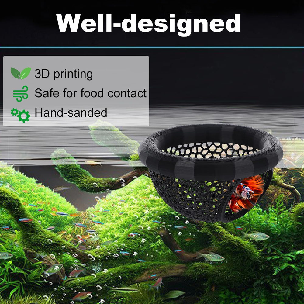 Daelala betta toys and decor add color and enrichment to the tank.