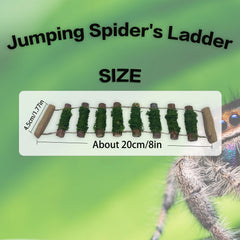 Daerky Jumping Spider Rope Bridge side view shows easy magnet installation in enclosures.