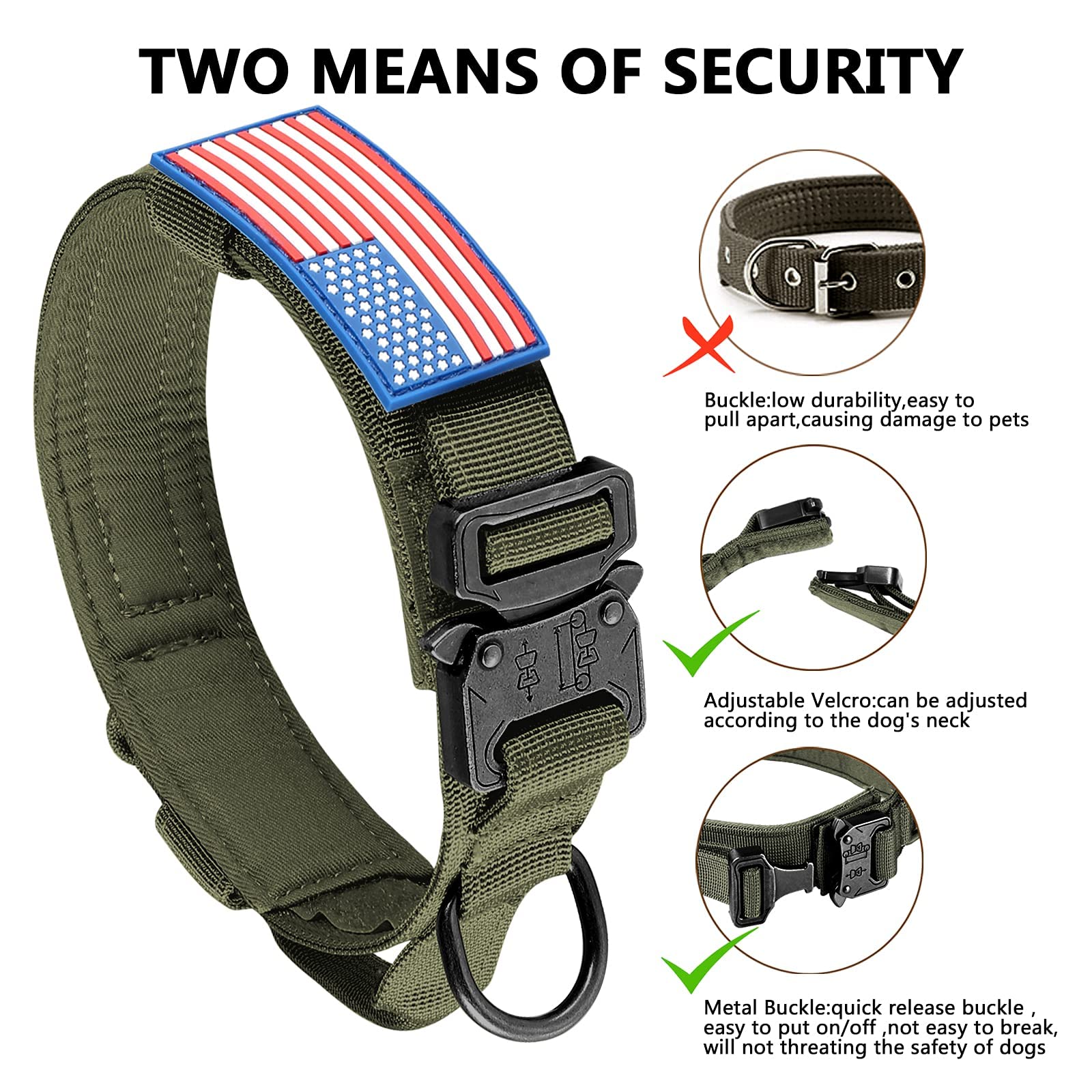 DAGANXI collar tactico con funda para localizador, rastreo más protegido.