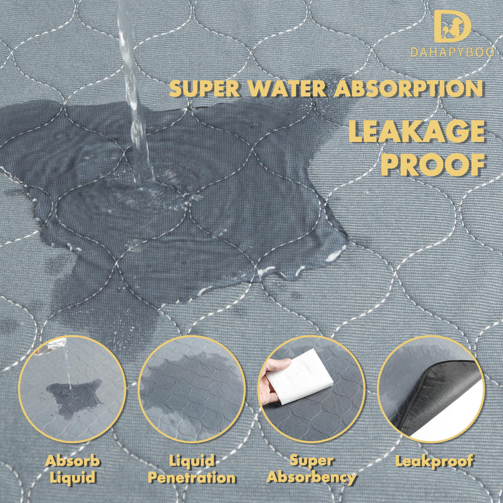 DAHAPYBOO fabric closeup reveals soft, durable waterproof layer for daily training.