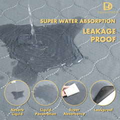 DAHAPYBOO fabric closeup reveals soft, durable waterproof layer for daily training.