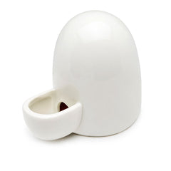 Dahey ceramic water feeder front view showing quiet hydration for small pets