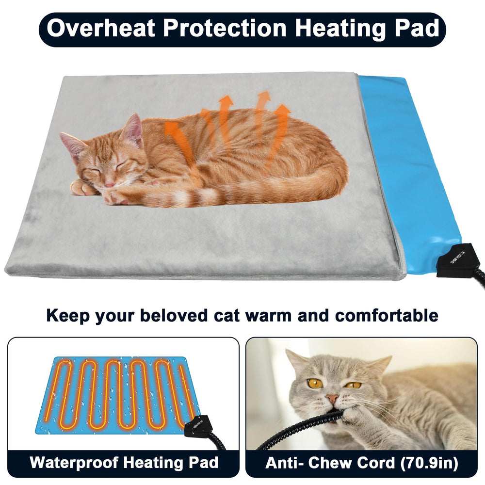 Dahivs Indestructible Heated Cat House insulation walls feature double-layer PE for warmth and privacy.