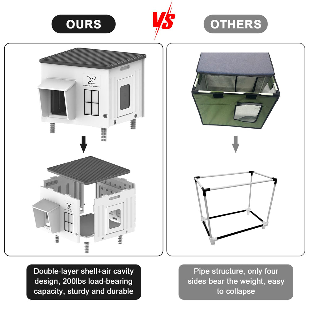 Dahivs multi-use outdoor cat shelter suitable for patios and barns