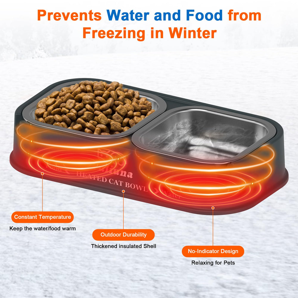 Dahivs non-freeze feature keeps water and food from freezing in cold weather.