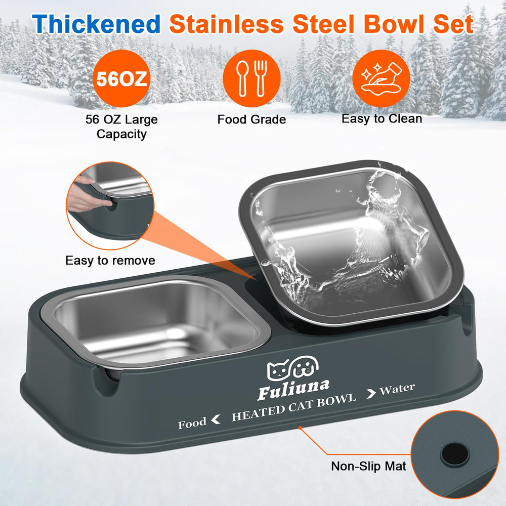 Dahivs raised brackets keep cat neck at a natural feeding height.