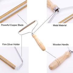 DAIFUQIHUA portable lint roller with wooden handle for car carpet cleaning