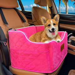 DAIIST dog car seat memory foam detail highlights plush comfort and support on rides.