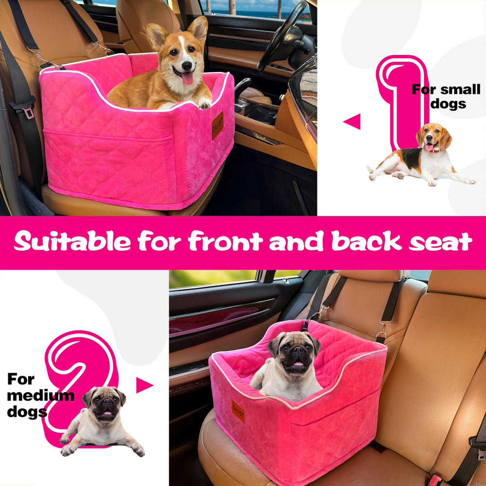 DAIIST seat belt holes secure the booster for steadier car travel.
