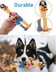 DAJOOEE pirate-themed dog toy in action, great for fetch and chew.