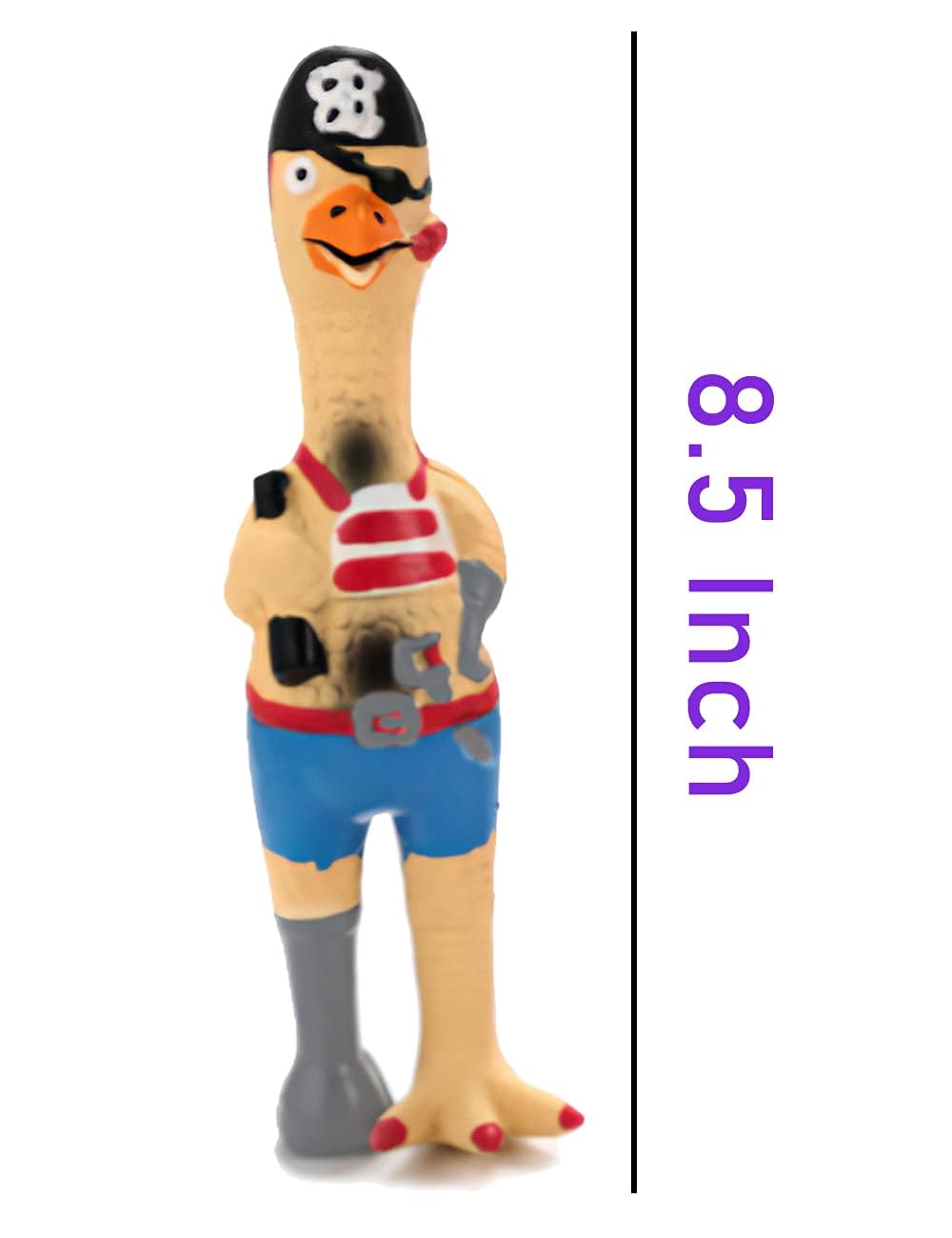 DAJOOEE durable latex dog toy, safe non-toxic material for interactive play.