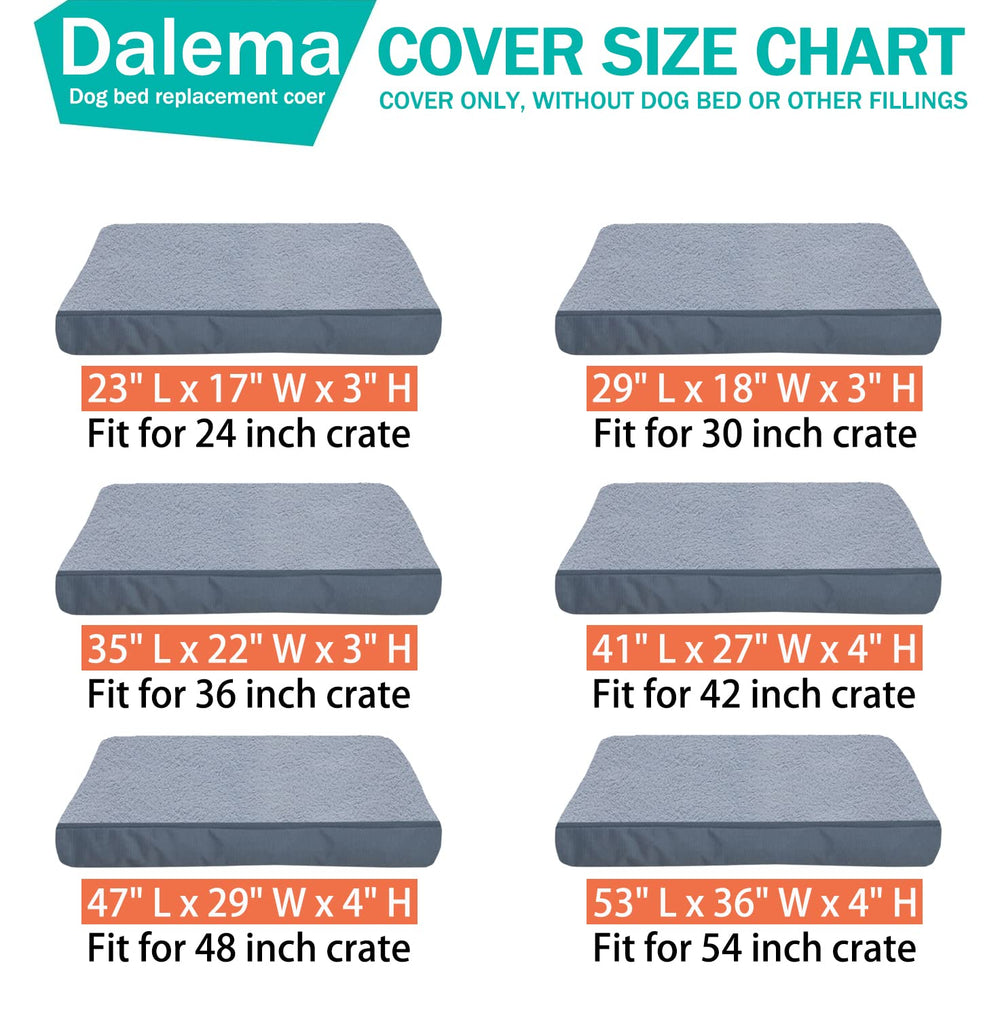 Dalema dog bed cover with waterproof backing demonstrates durable tear-resistant bottom layer.