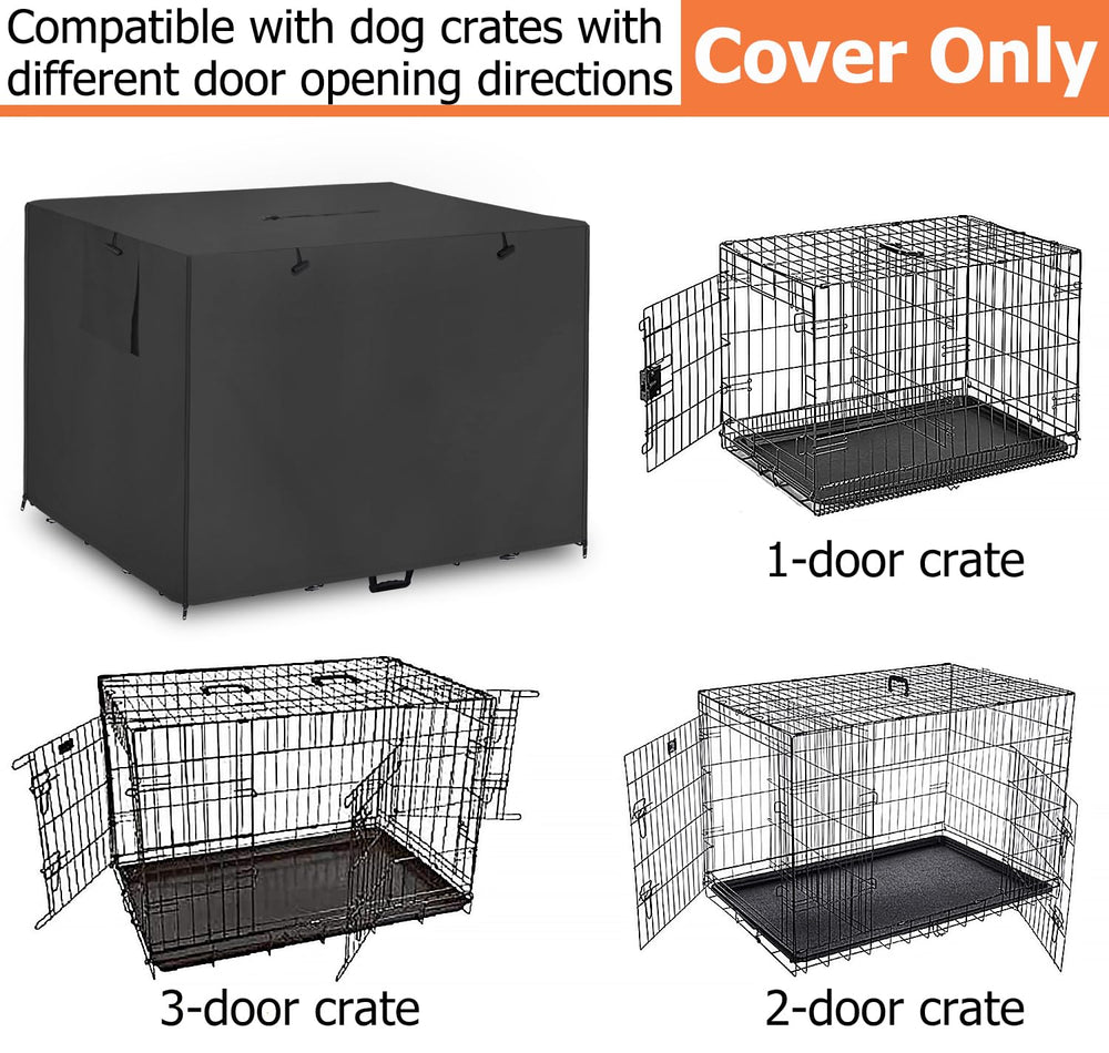 Dalema crate cover interior view highlights breathable privacy fabric.