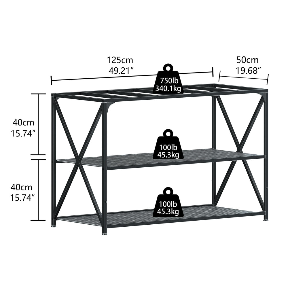 DALEMHOME built-in power-strip stand illustrates convenient outlets for easy equipment management.